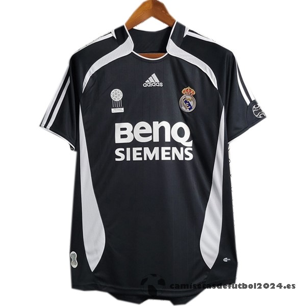 Segunda Camiseta Real Madrid Retro 2006 2007 Negro Venta Replicas
