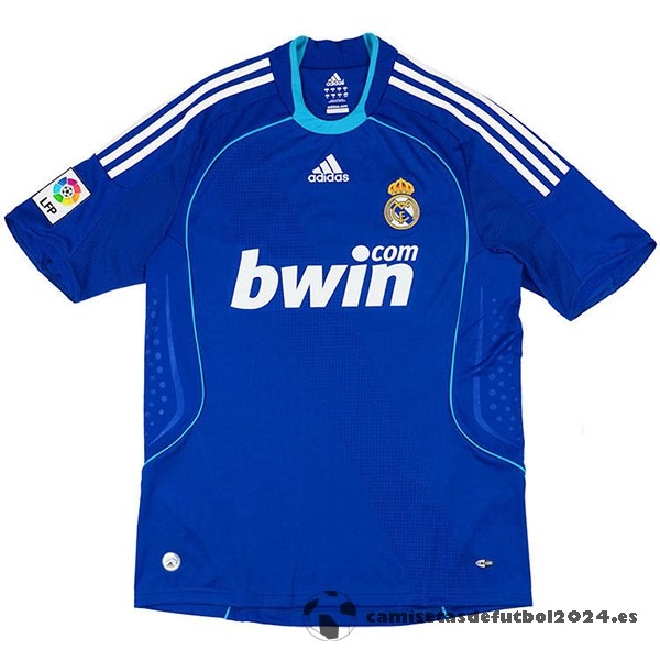 Segunda Camiseta Real Madrid Retro 2008 2009 Azul Venta Replicas