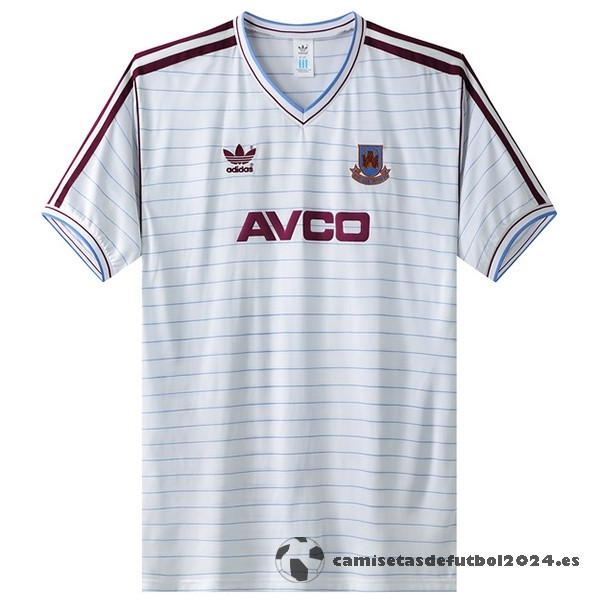 Segunda Camiseta West Ham United Retro 1986 Blanco Venta Replicas