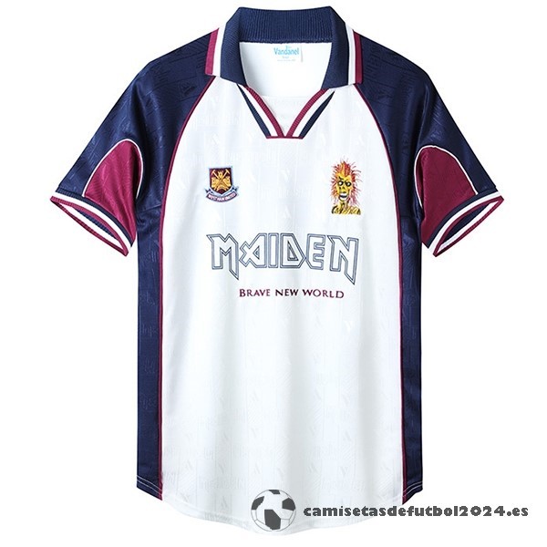 Segunda Camiseta West Ham United Retro 1999 2001 Blanco Venta Replicas