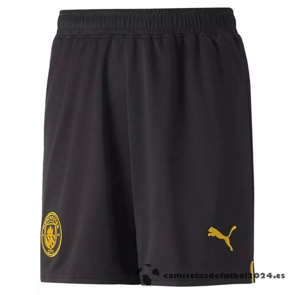 Segunda Pantalones Manchester City 2022 2023 Negro Venta Replicas