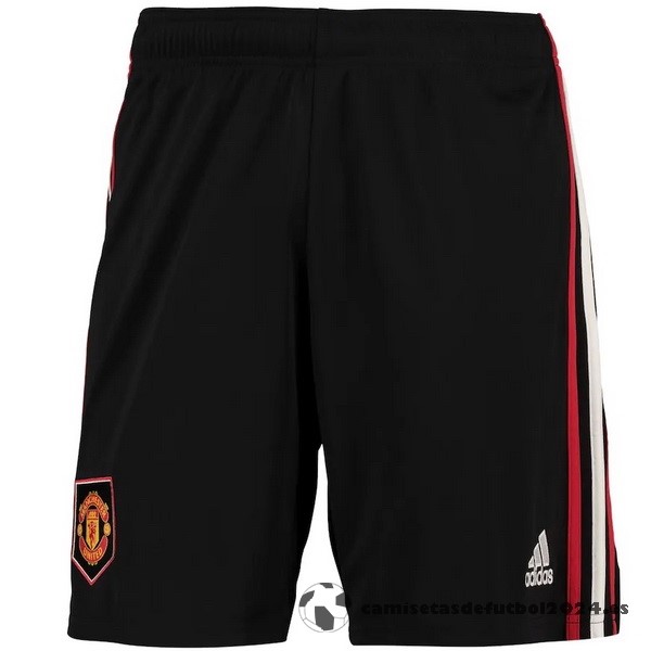 Segunda Pantalones Manchester United 2022 2023 Negro Venta Replicas