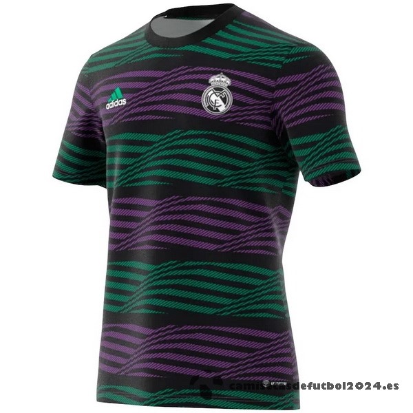 Tailandia Antes del Juego Camiseta Real Madrid 2023 2024 Purpura Verde Venta Replicas