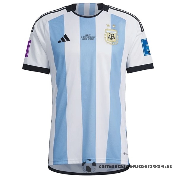 Tailandia Casa Camiseta Argentina Finales 2022 Azul Blanco Venta Replicas
