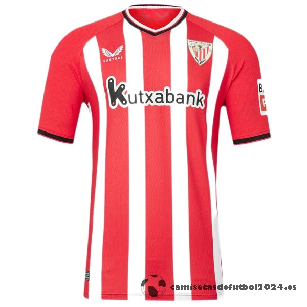 Tailandia Casa Camiseta Athletic Bilbao 2023 2024 Rojo Blanco Venta Replicas