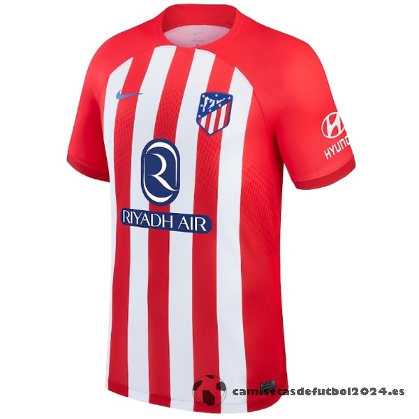 Tailandia Casa Camiseta Atlético Madrid 2023 2024 Rojo Blanco Venta Replicas