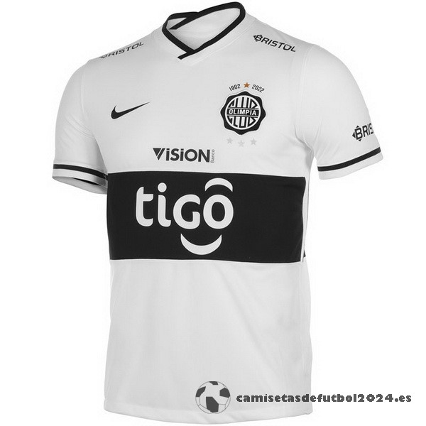 Tailandia Casa Camiseta Club Olimpia 2022 2023 Blanco Venta Replicas