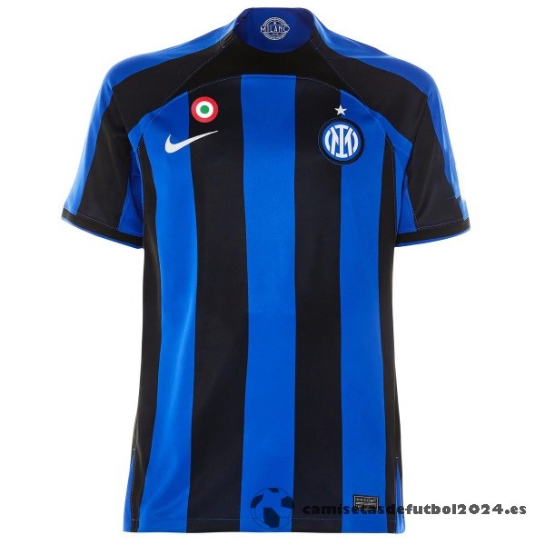 Tailandia Casa Camiseta Inter Milán 2022 2023 I Azul Venta Replicas