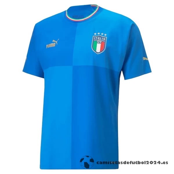 Tailandia Casa Camiseta Italia 2022 Azul Venta Replicas