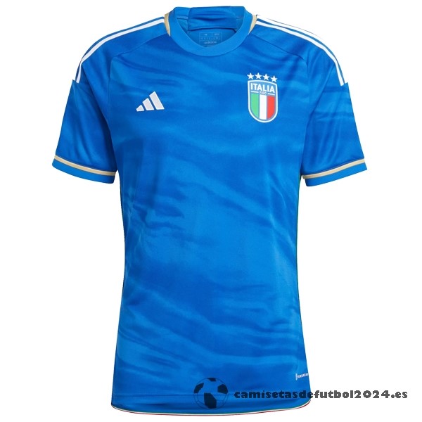 Tailandia Casa Camiseta Italia 2023 Azul Venta Replicas