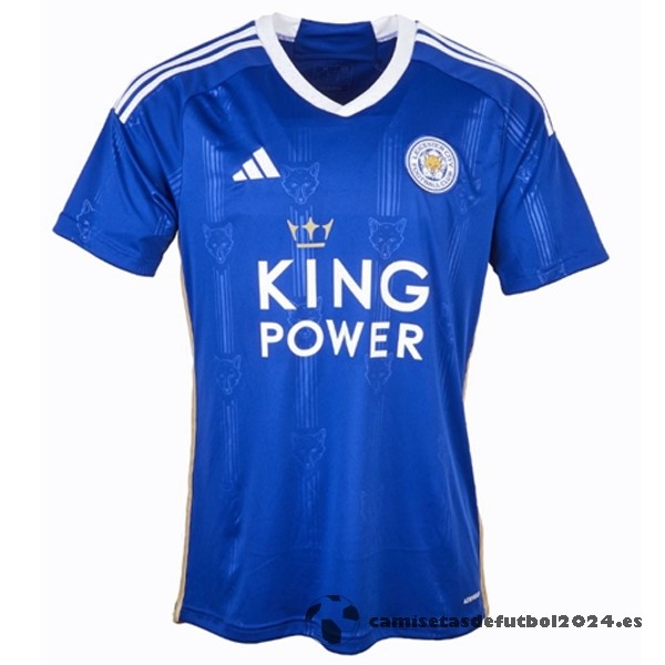 Tailandia Casa Camiseta Leicester City 2023 2024 Azul Venta Replicas