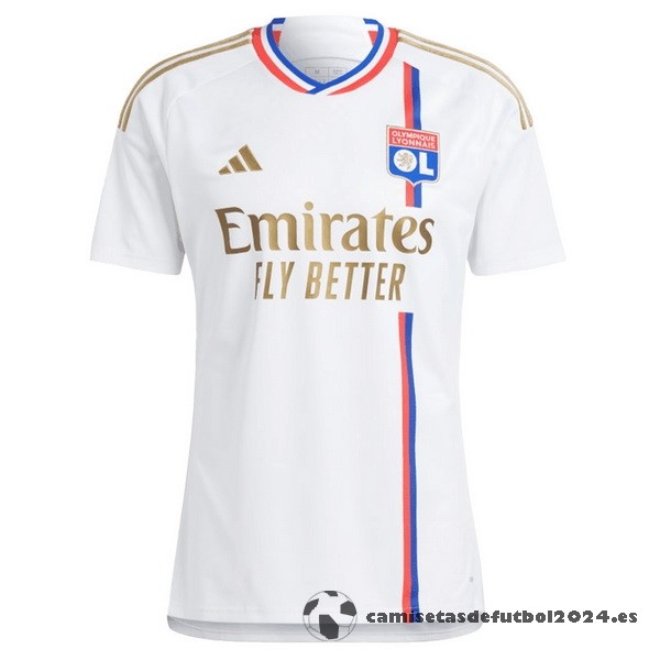 Tailandia Casa Camiseta Lyon 2023 2024 Blanco Venta Replicas