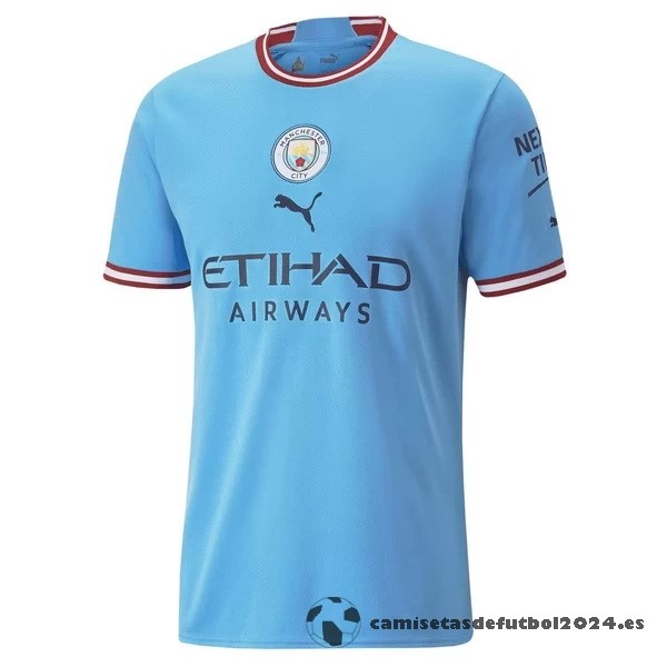 Tailandia Casa Camiseta Manchester City 2022 2023 Azul Venta Replicas
