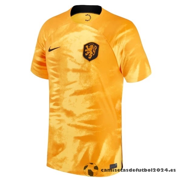 Tailandia Casa Camiseta Países Bajos 2022 Amarillo Venta Replicas