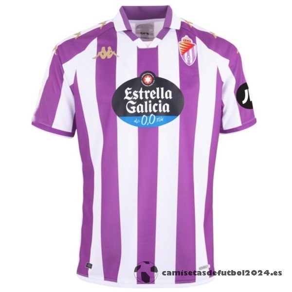 Tailandia Casa Camiseta Real Valladolid 2023 2024 Blanco Purpura Venta Replicas