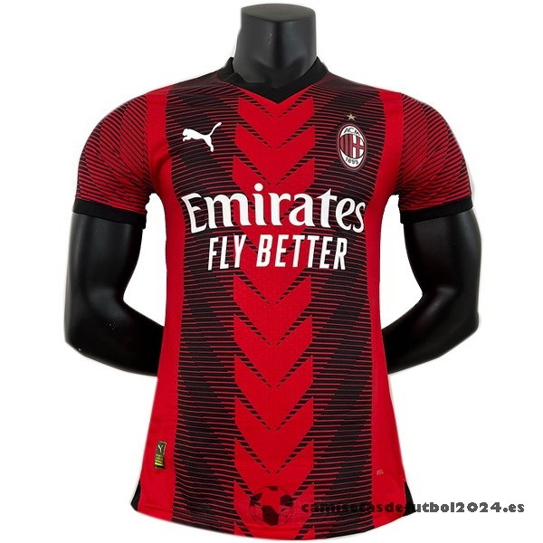Tailandia Casa Jugadores Camiseta AC Milan 2023 2024 Rojo Venta Replicas