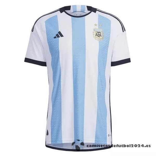 Tailandia Casa Jugadores Camiseta Argentina 2022 Azul Blanco Venta Replicas