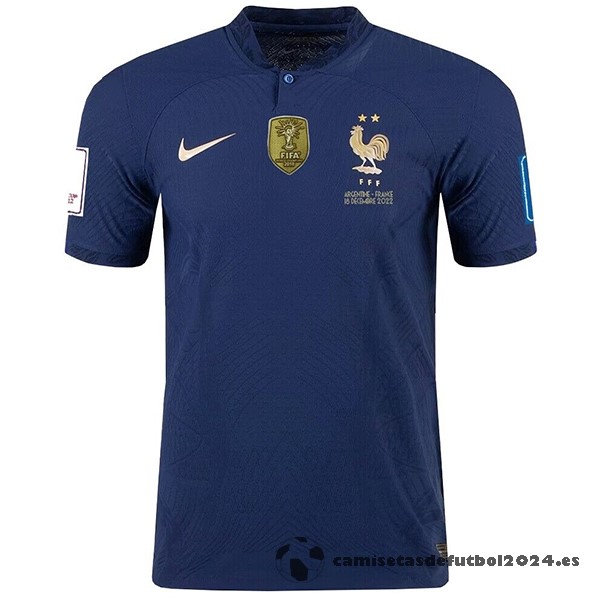 Tailandia Casa Jugadores Camiseta Francia Finales 2022 Azul Marino Venta Replicas