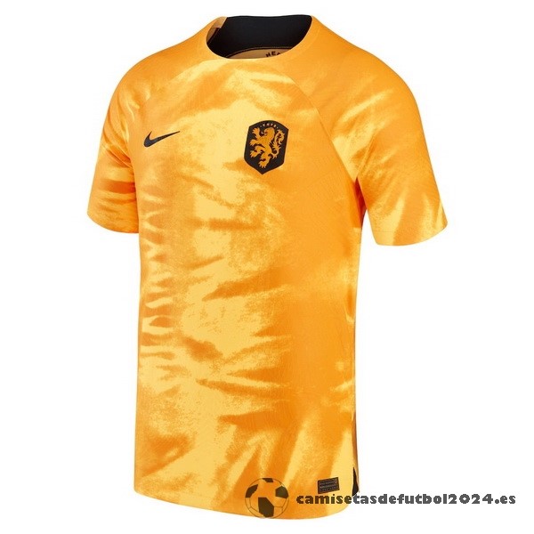 Tailandia Casa Jugadores Camiseta Países Bajos 2022 Amarillo Venta Replicas