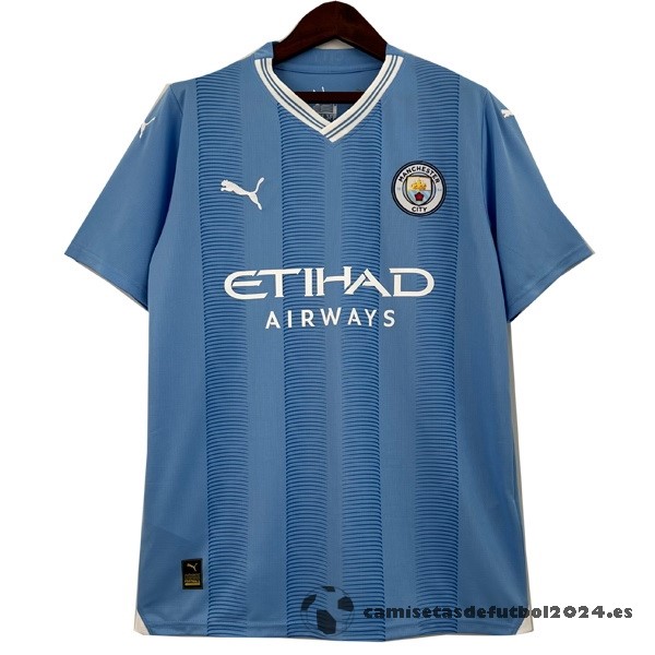 Tailandia Concepto Camiseta Manchester City 2023 2024 Azul Venta Replicas