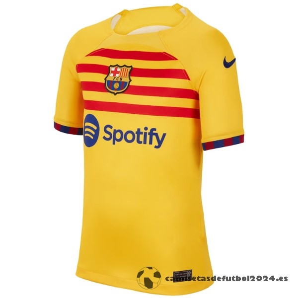 Tailandia Cuarta Camiseta Barcelona 2022 2023 Amarillo Venta Replicas