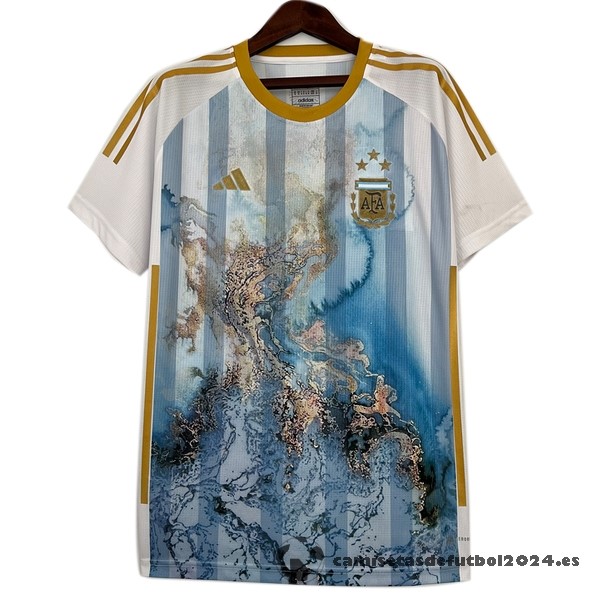Tailandia Especial Camiseta Argentina 2023 Azul Amarillo Venta Replicas