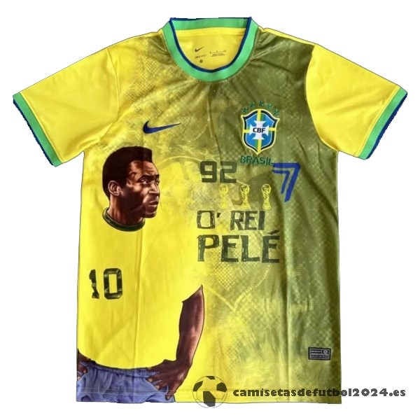 Tailandia Especial Camiseta Brasil 2022 IIIII Amarillo Venta Replicas