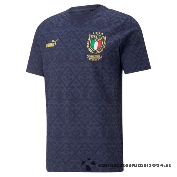 Tailandia Especial Camiseta Italia 2022 Azul Marino Venta Replicas