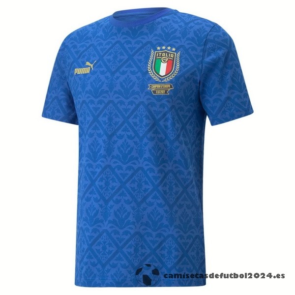Tailandia Especial Camiseta Italia 2022 Azul Venta Replicas