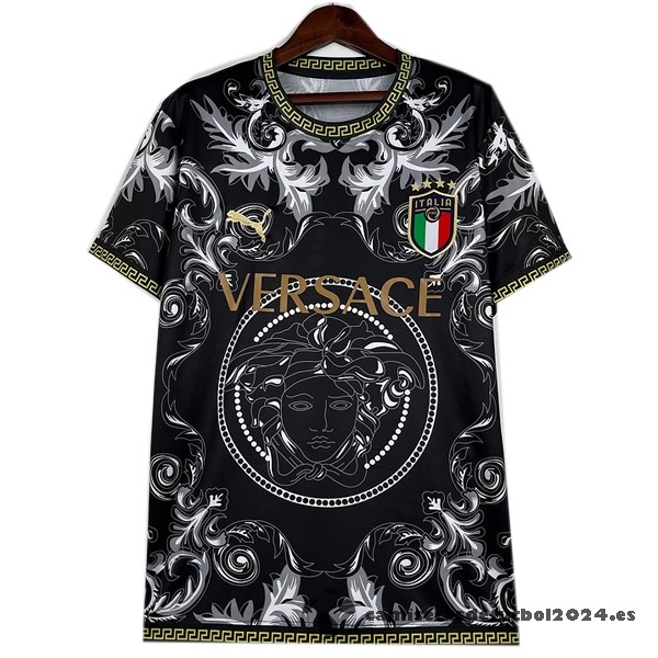 Tailandia Especial Camiseta Italia 2023 Negro Venta Replicas