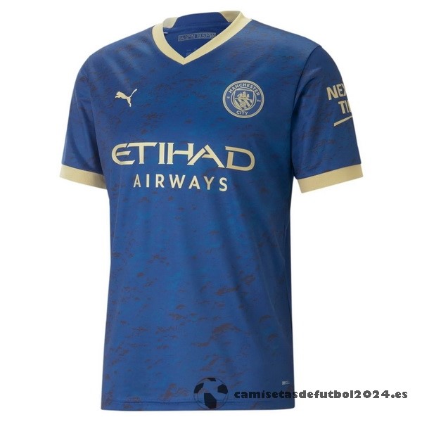 Tailandia Especial Camiseta Manchester City 2022 2023 Azul Marino Venta Replicas