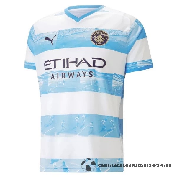 Tailandia Especial Camiseta Manchester City 2022 2023 Azul Venta Replicas