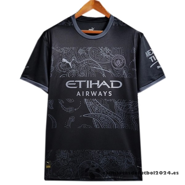 Tailandia Especial Camiseta Manchester City 2023 2024 Negro Venta Replicas