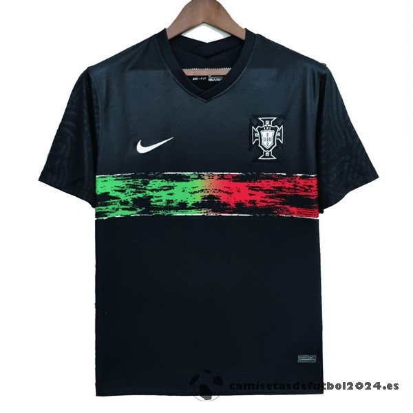 Tailandia Especial Camiseta Portugal 2022 Negro Venta Replicas
