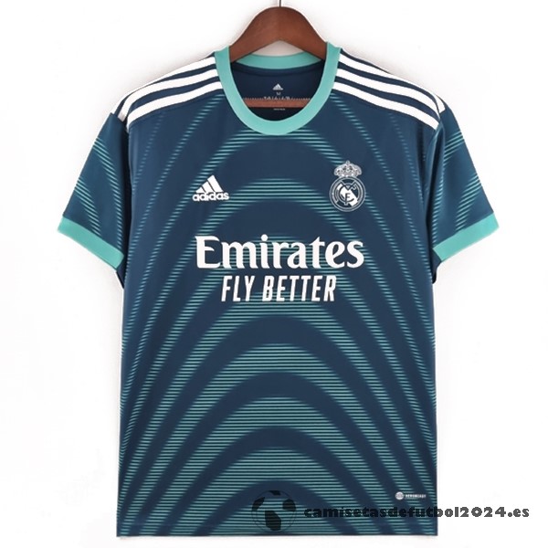Tailandia Especial Camiseta Real Madrid 2022 2023 Azul Verde Venta Replicas