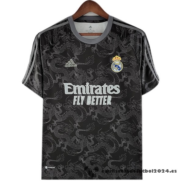 Tailandia Especial Camiseta Real Madrid 2022 2023 Negro Venta Replicas