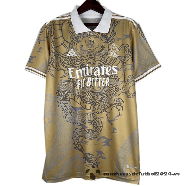 Tailandia Especial Camiseta Real Madrid 2023 2024 Amarillo Venta Replicas