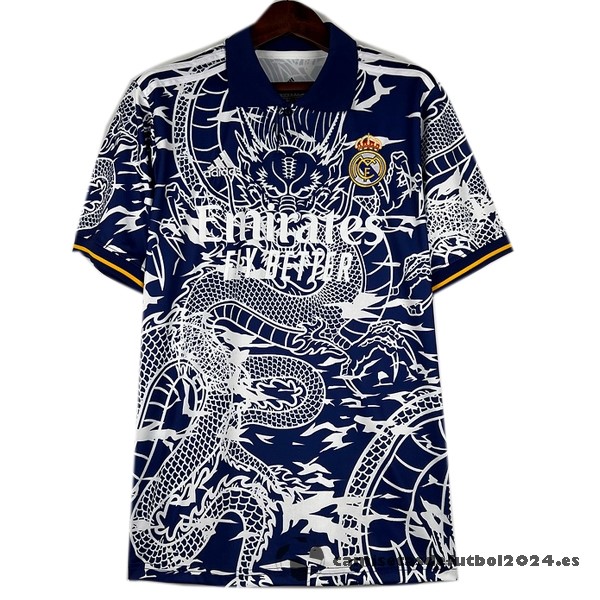 Tailandia Especial Camiseta Real Madrid 2023 2024 Azul Blanco Venta Replicas