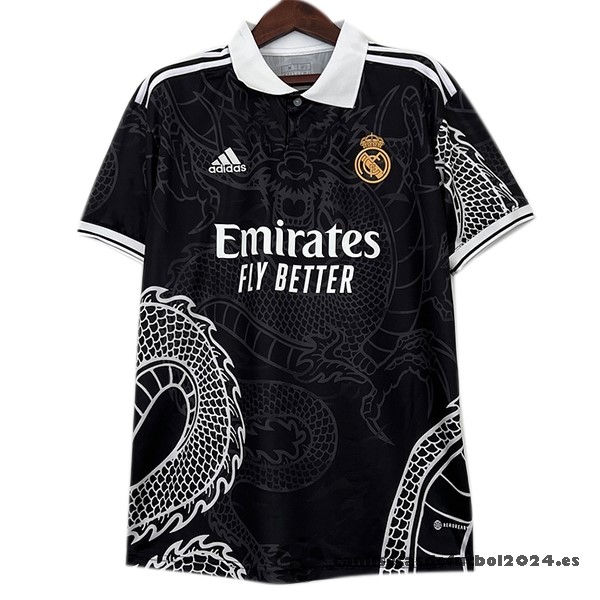 Tailandia Especial Camiseta Real Madrid 2023 2024 Negro Venta Replicas