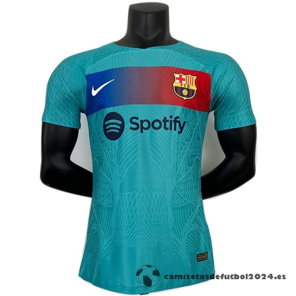 Tailandia Especial Jugadores Camiseta Barcelona 2023 2024 Azul Verde Venta Replicas