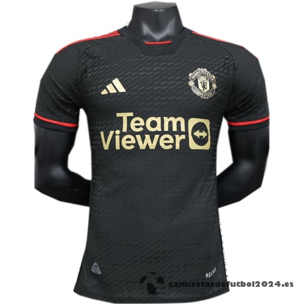 Tailandia Especial Jugadores Camiseta Manchester United 2023 2024 I Negro Venta Replicas