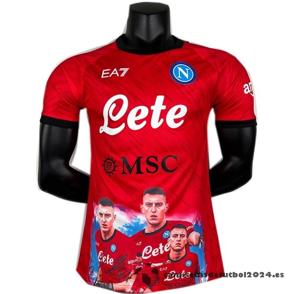 Tailandia Especial Jugadores Camiseta Napoli 2023 2024 Rojo Venta Replicas