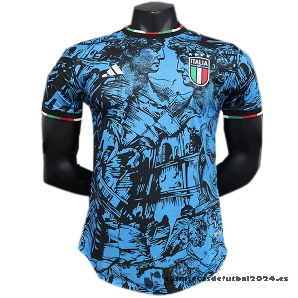 Tailandia Jugadores Especial Camiseta Italia 2023 Azul Venta Replicas