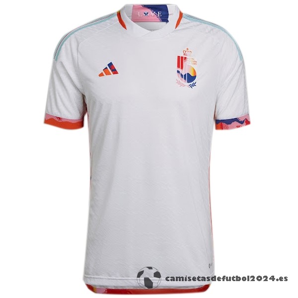 Tailandia Jugadores Segunda Camiseta Bélgica 2022 Blanco Venta Replicas