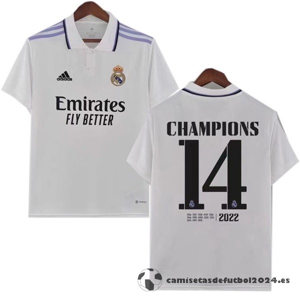 Tailandia NO.14 Champions Casa Camiseta Real Madrid 2022 2023 Blanco Venta Replicas