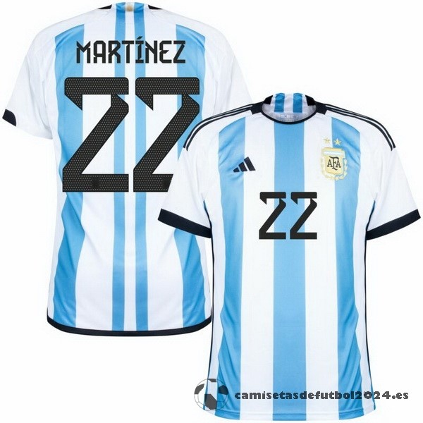 Tailandia NO.22 Martínez Casa Camiseta Argentina 2022 Azul Venta Replicas