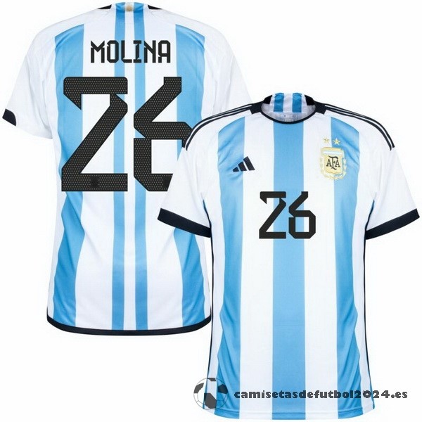 Tailandia NO.26 Molina Casa Camiseta Argentina 2022 Azul Venta Replicas