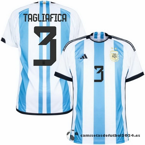 Tailandia NO.3 Tagliafico Casa Camiseta Argentina 2022 Azul Venta Replicas