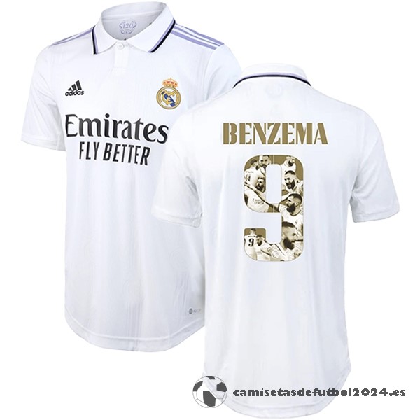 Tailandia NO.9 Benzema Casa Jugadores Camiseta Real Madrid 2022 2023 Blanco Venta Replicas