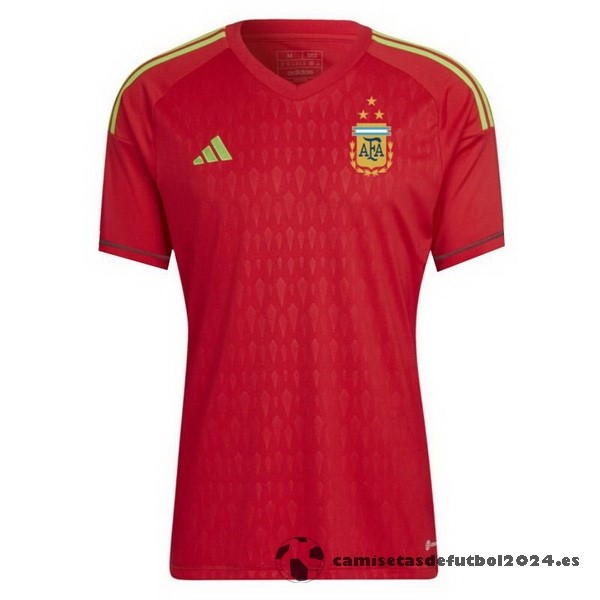 Tailandia Portero Camiseta Argentina 2022 Rojo Venta Replicas